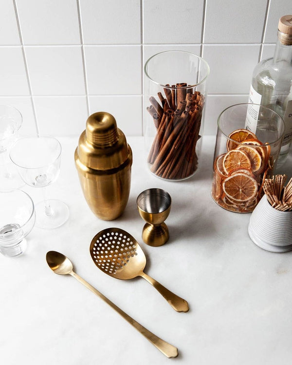 Essex Barware - Brushed Gold - Liza Pruitt