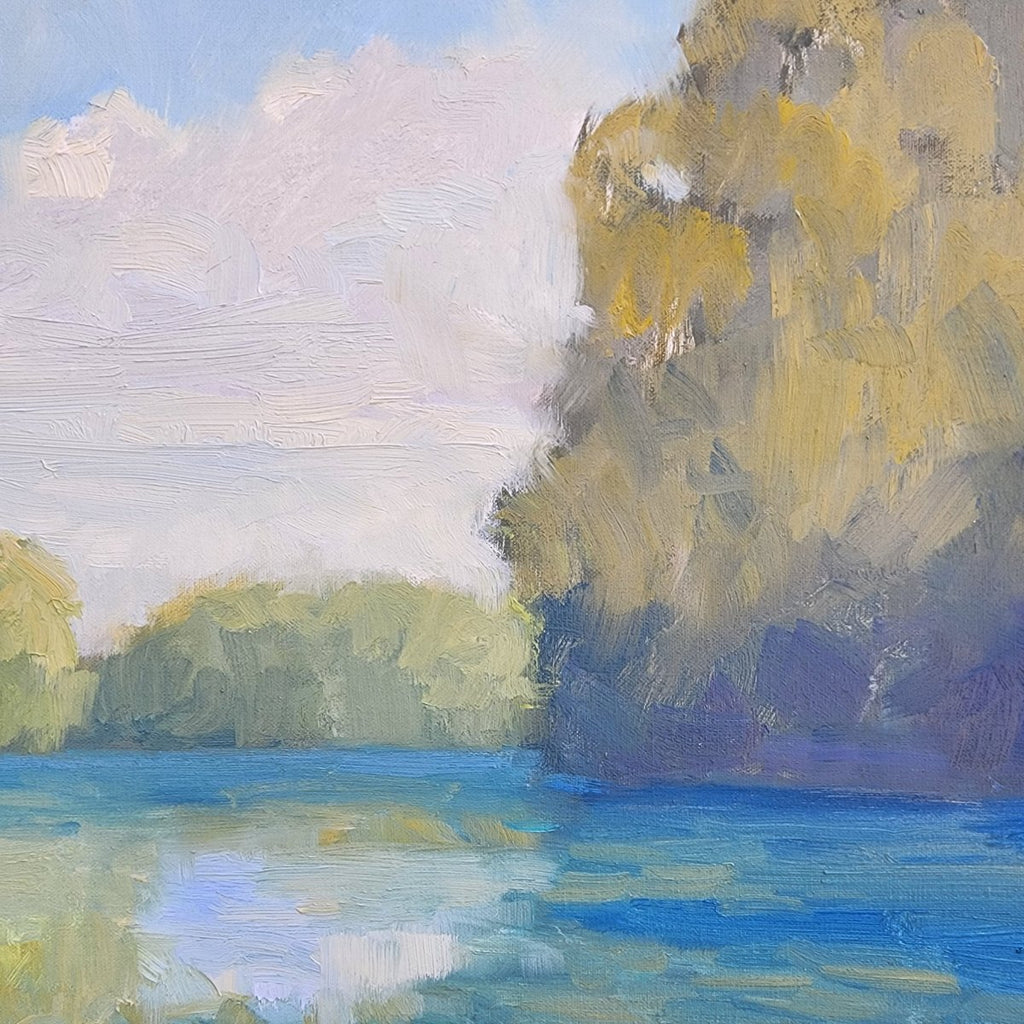 Evening View of the Pond | 30" h x 40" w - Liza Pruitt