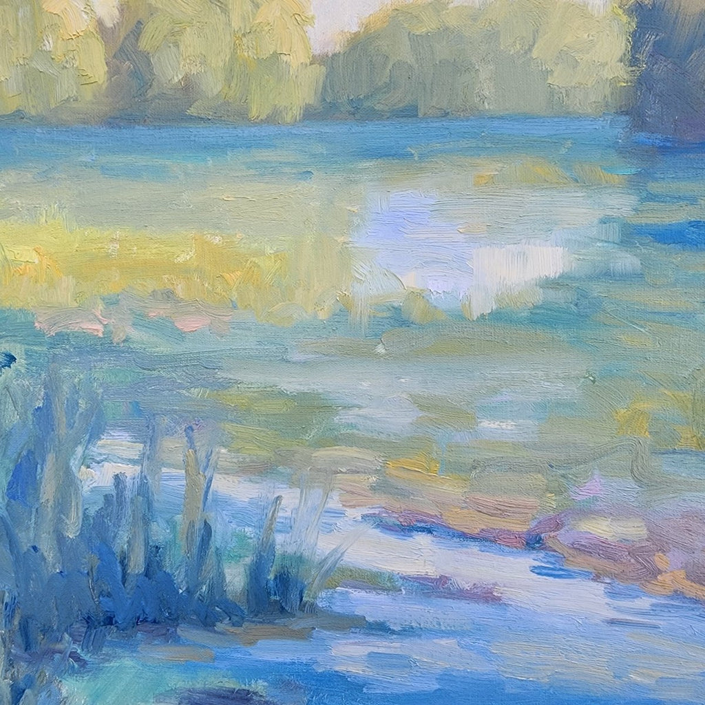 Evening View of the Pond | 30" h x 40" w - Liza Pruitt