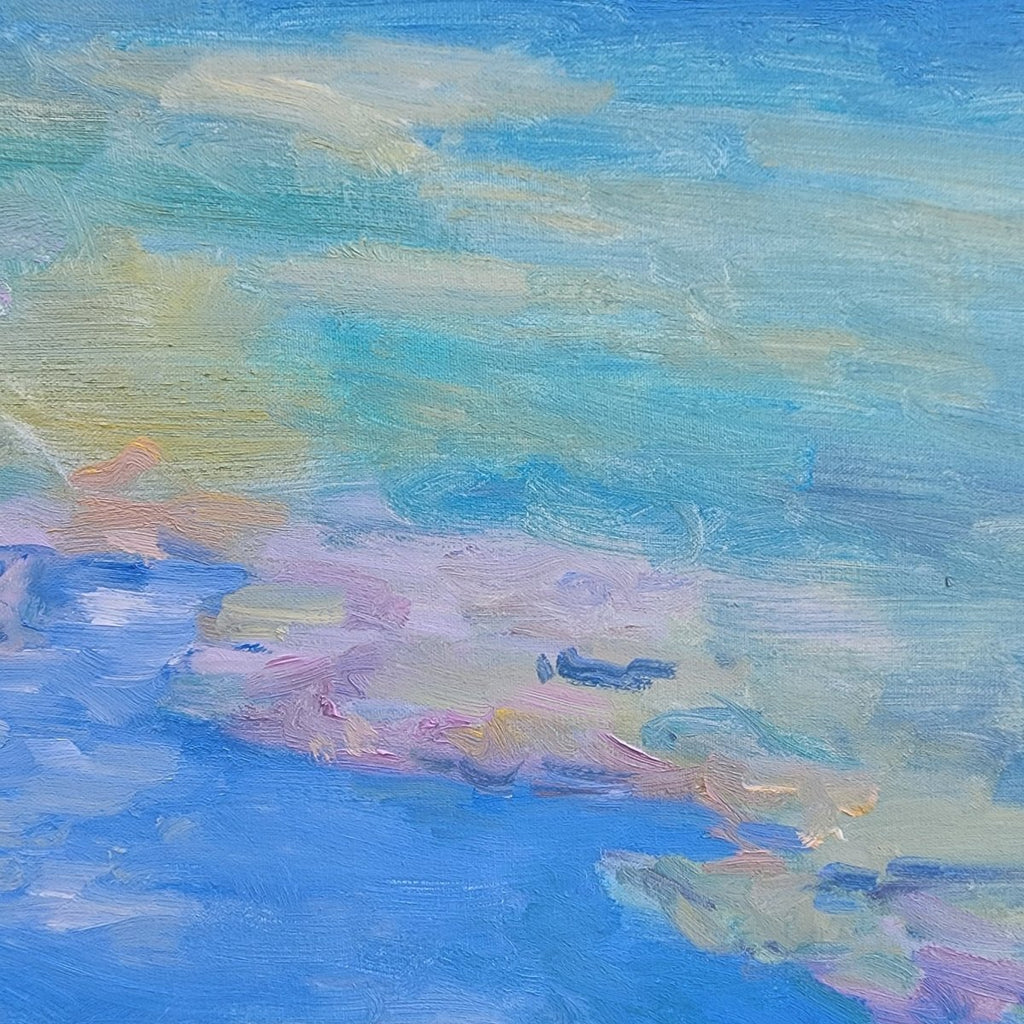 Evening View of the Pond | 30" h x 40" w - Liza Pruitt