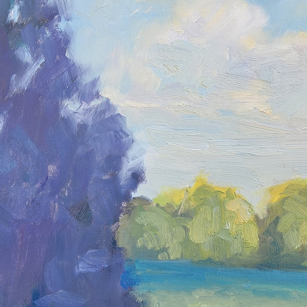 Evening View of the Pond | 30" h x 40" w - Liza Pruitt