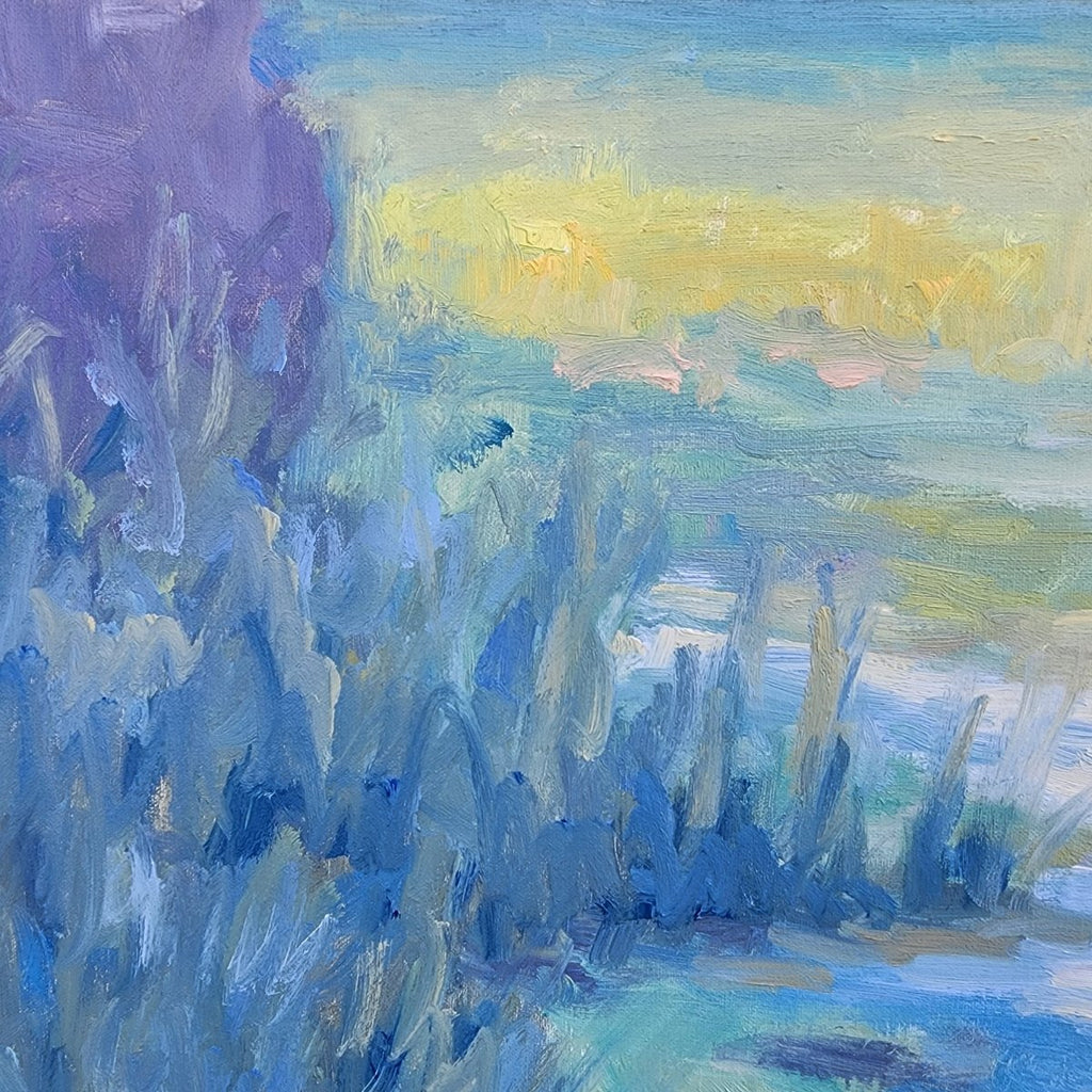 Evening View of the Pond | 30" h x 40" w - Liza Pruitt