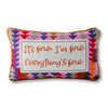 Everything's Fine Needlepoint Pillow - Liza Pruitt