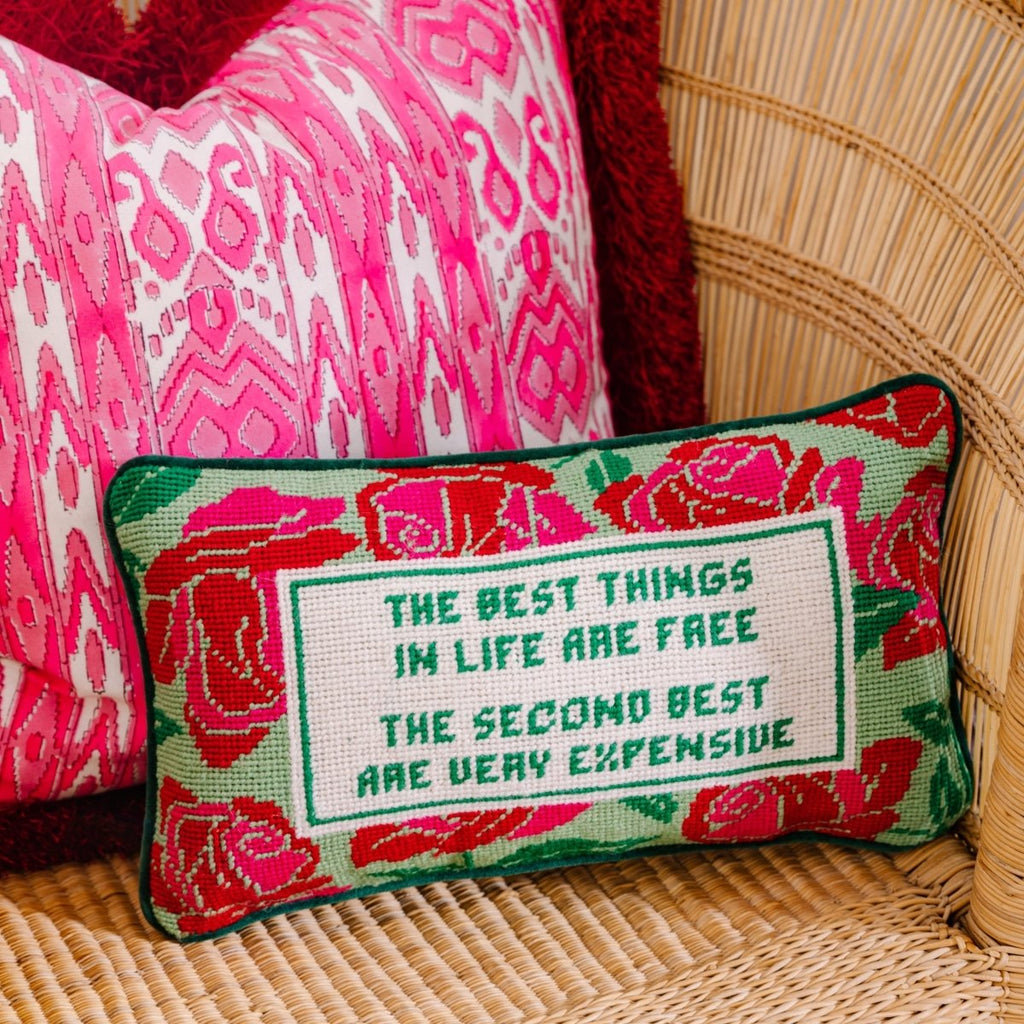 Expensive Needlepoint Pillow - Liza Pruitt