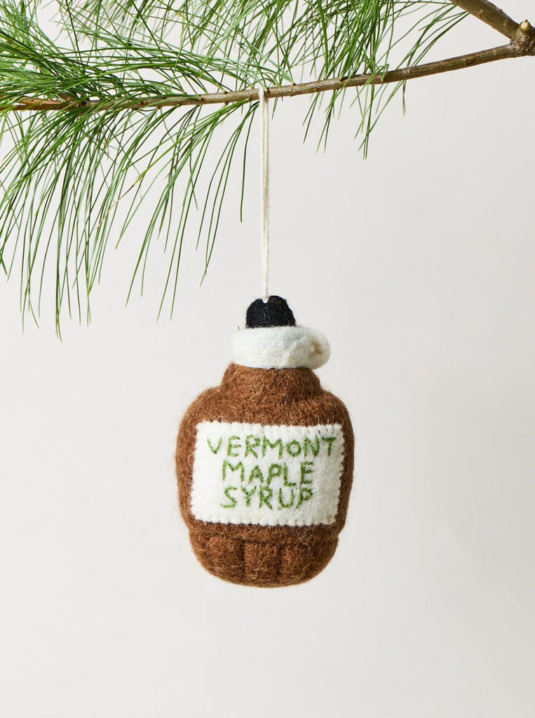 Felt Vermont Maple Syrup Ornament - Liza Pruitt