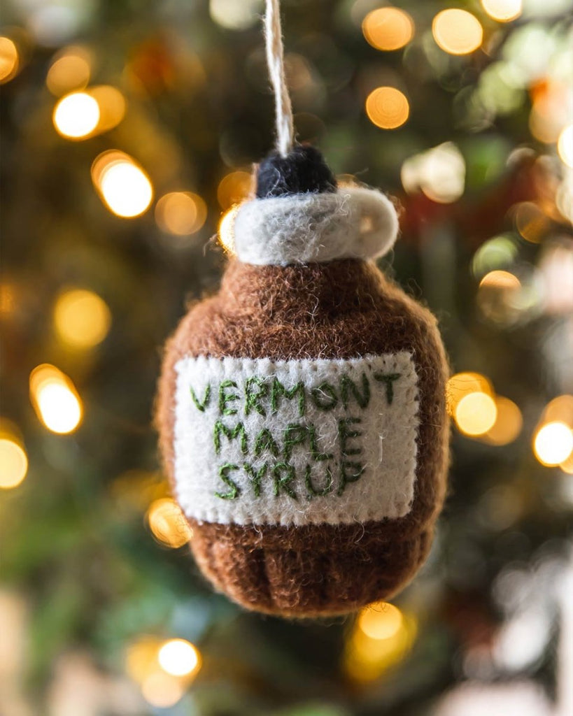 Felt Vermont Maple Syrup Ornament - Liza Pruitt