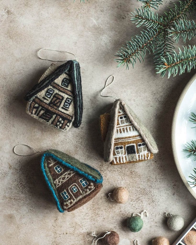 Felted A - Frame Ornament - Liza Pruitt