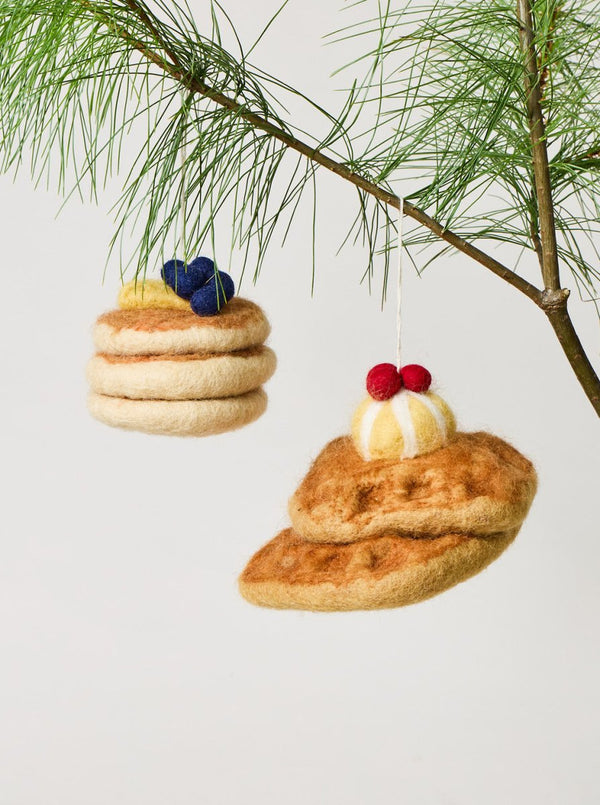 Felted Breakfast Ornament - Liza Pruitt