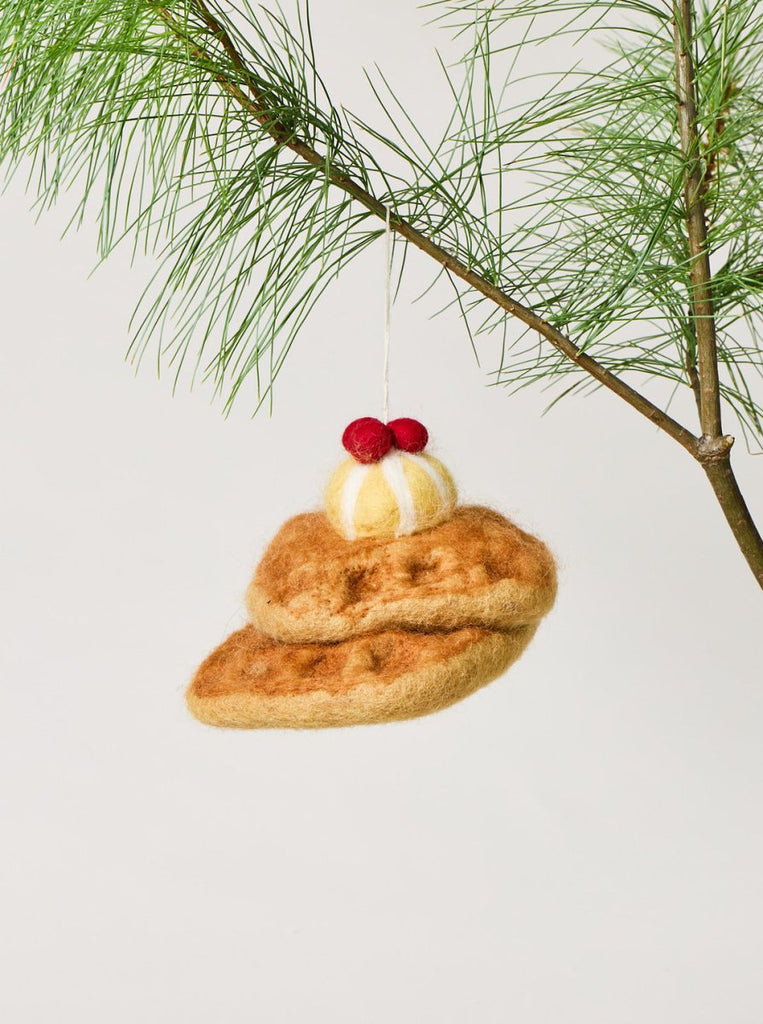 Felted Breakfast Ornament - Liza Pruitt
