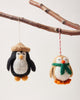 Felted Festive Penguin Ornament - Liza Pruitt