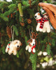 Felted Festive Pup Ornament - Liza Pruitt