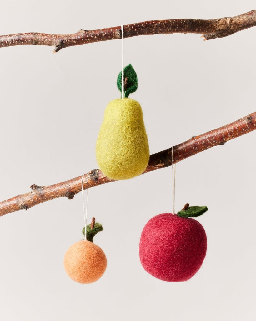 Felted Fruit Ornament - Liza Pruitt