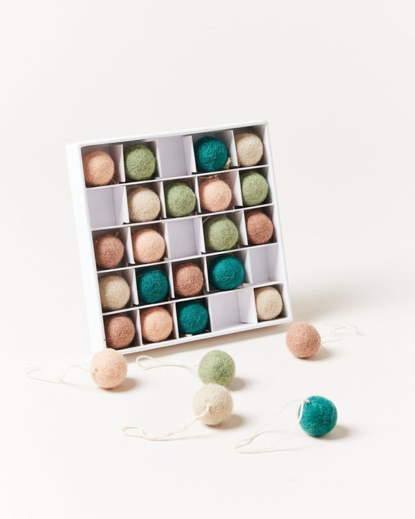 Felted Mini Baubles - Set of 25 - Liza Pruitt