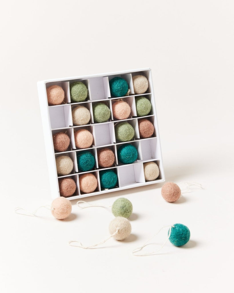 Felted Mini Baubles - Set of 25 - Liza Pruitt