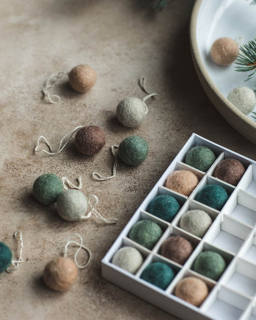 Felted Mini Baubles - Set of 25 - Liza Pruitt