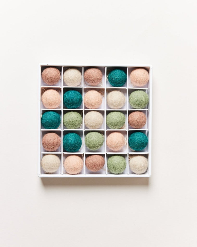 Felted Mini Baubles - Set of 25 - Liza Pruitt