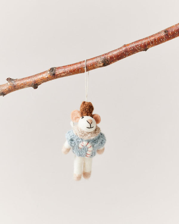 Felted Mouse Ornament - Liza Pruitt