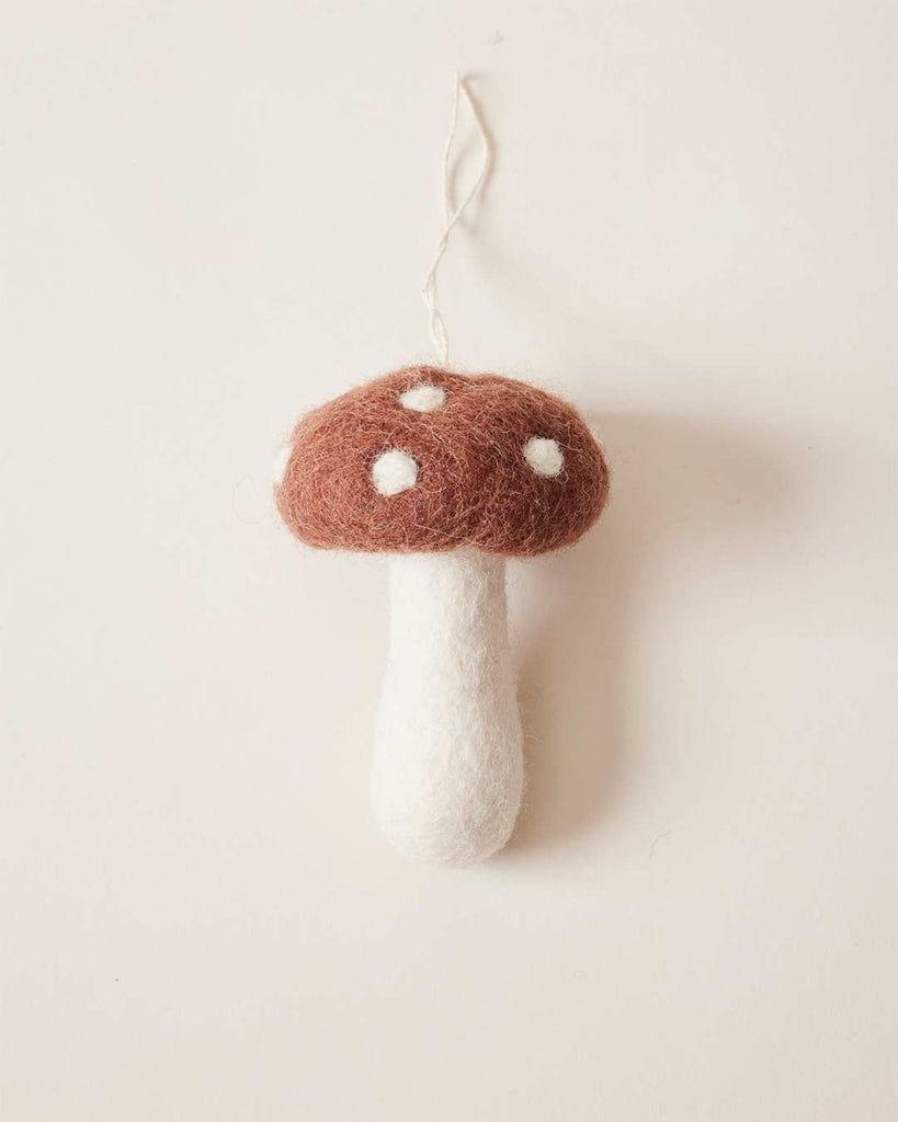 Felted Mushroom Ornament - Liza Pruitt