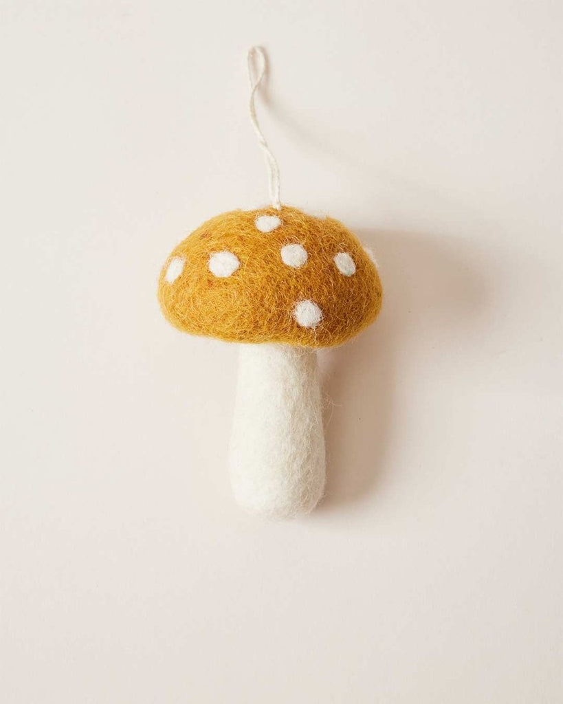 Felted Mushroom Ornament - Liza Pruitt