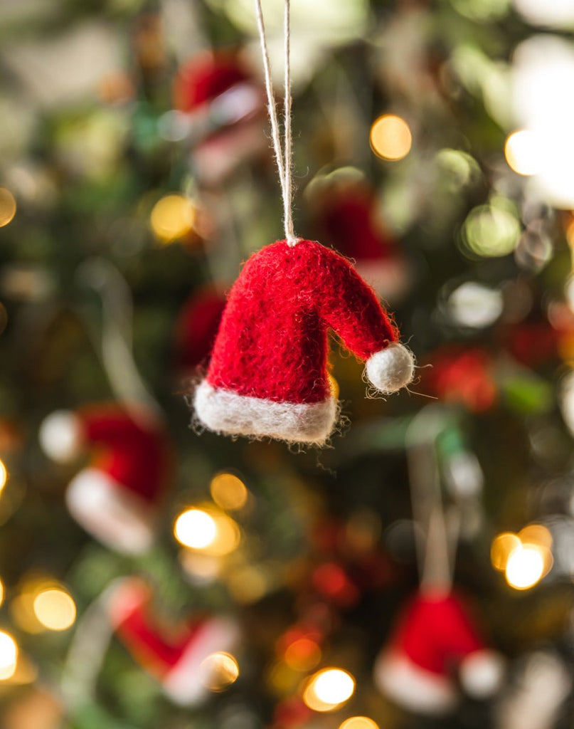 Felted Nordic Hat Ornament - Set of 6 - Liza Pruitt