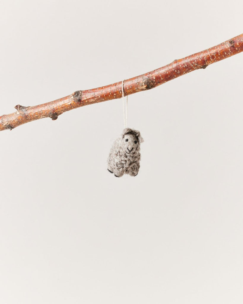 Felted Sheep Ornament - Liza Pruitt