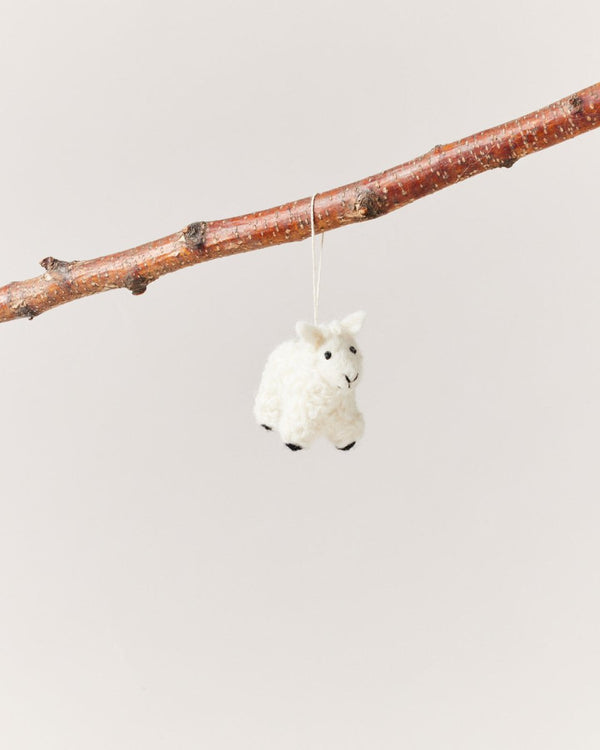 Felted Sheep Ornament - Liza Pruitt