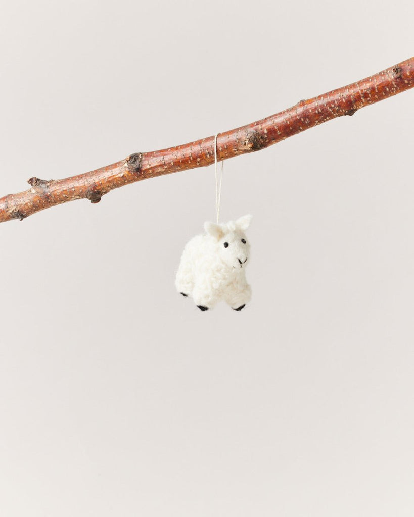 Felted Sheep Ornament - Liza Pruitt