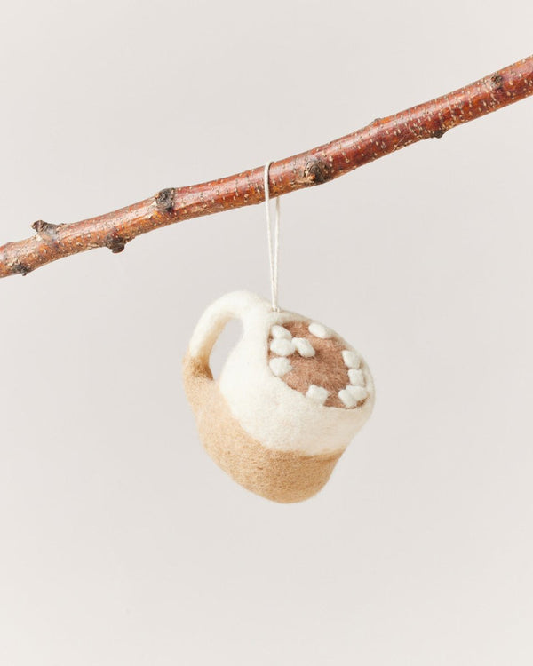 Felted Silo Mug with Hot Cocoa Ornament - Liza Pruitt