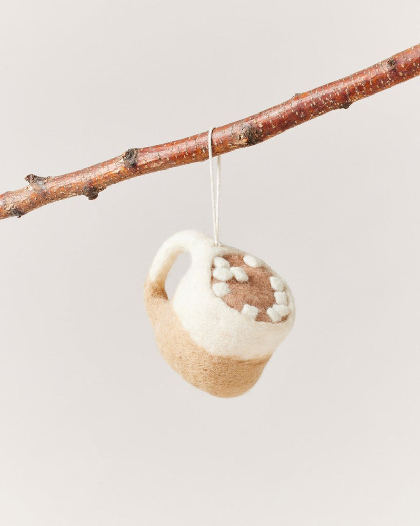 Felted Silo Mug with Hot Cocoa Ornament - Liza Pruitt