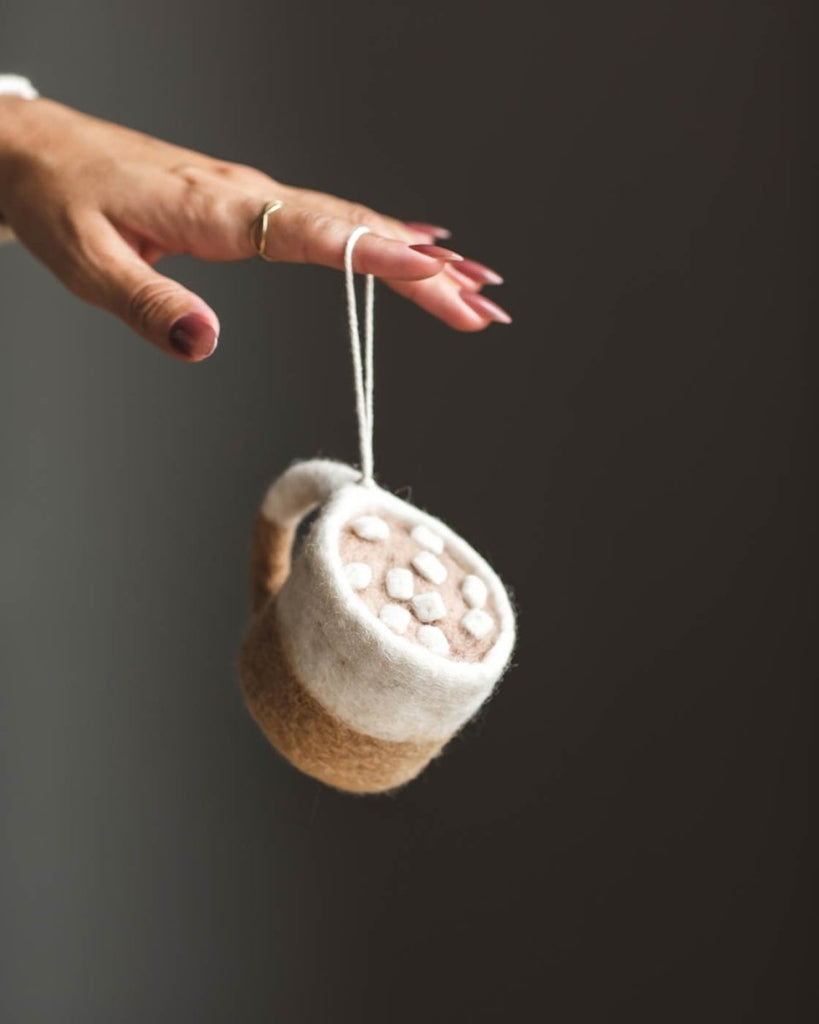 Felted Silo Mug with Hot Cocoa Ornament - Liza Pruitt