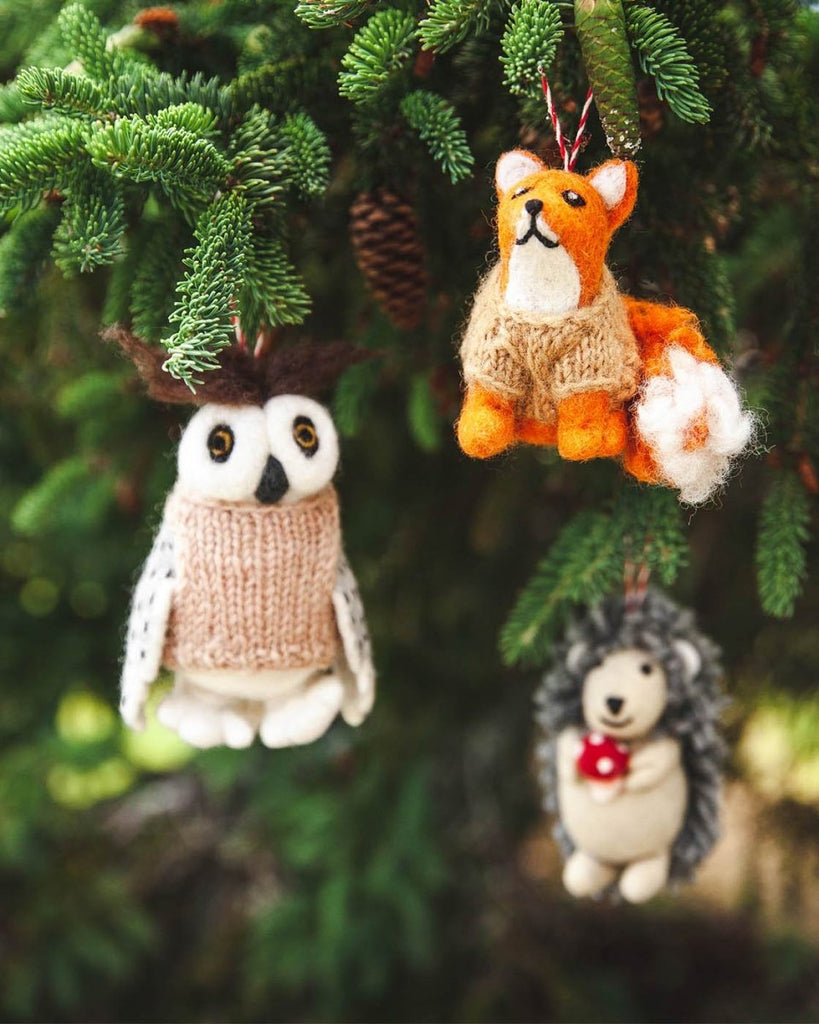 Felted Woodland Animal Ornament - Liza Pruitt
