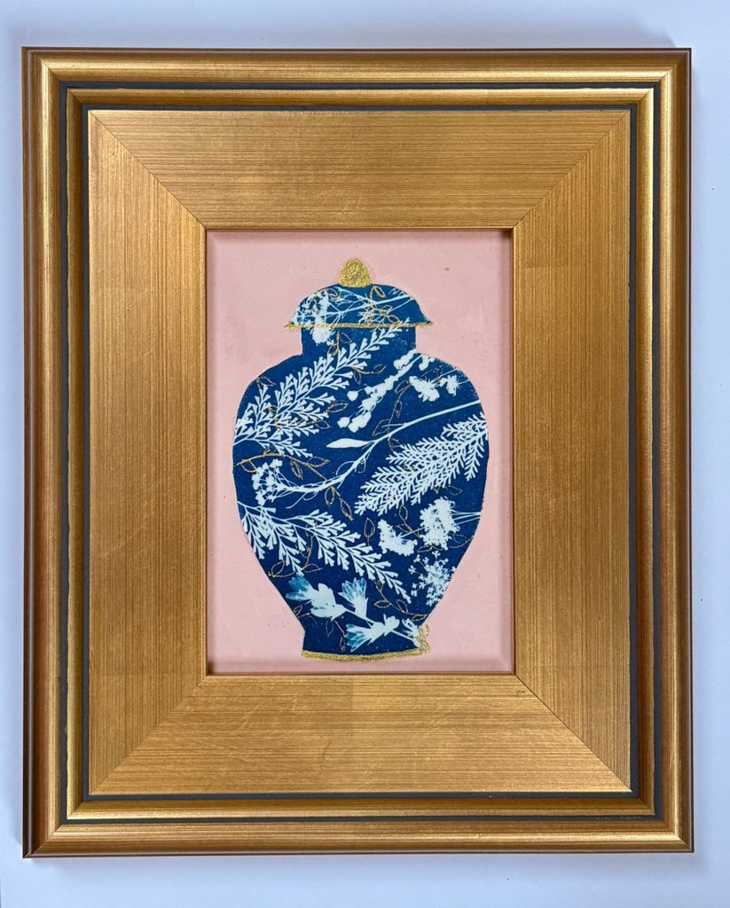 Ferns and Flowers | 12" h x 10" w | Framed - Liza Pruitt