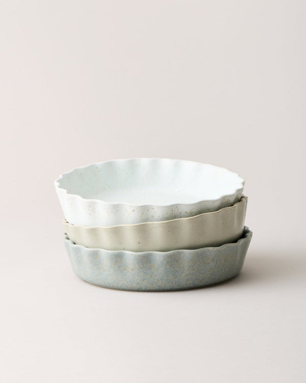 Fieldstone Ruffle Pie Dish - Liza Pruitt