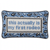 First Rodeo Needlepoint Pillow - Liza Pruitt
