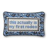 First Rodeo Needlepoint Pillow - Liza Pruitt