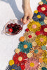 Fleur Raffia Flower Table Runner, Multicolor Flowers Woven Tabletop - Liza Pruitt