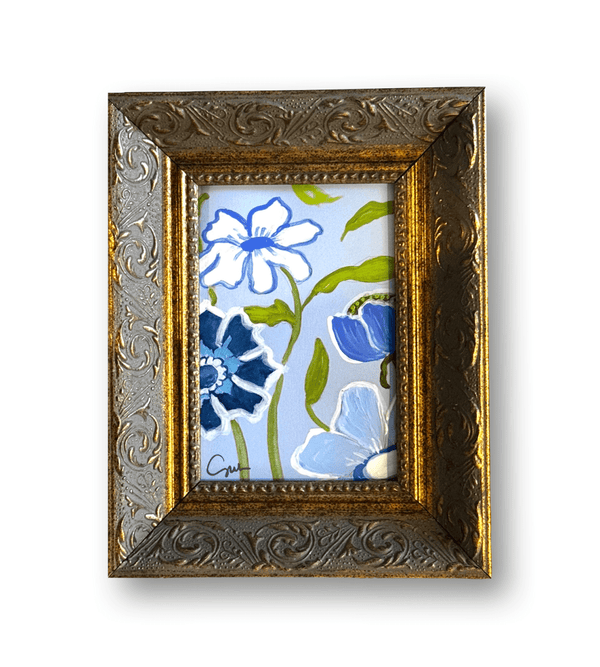 Floral Soirée No. 1 | 7" x 6" | Framed - Liza Pruitt