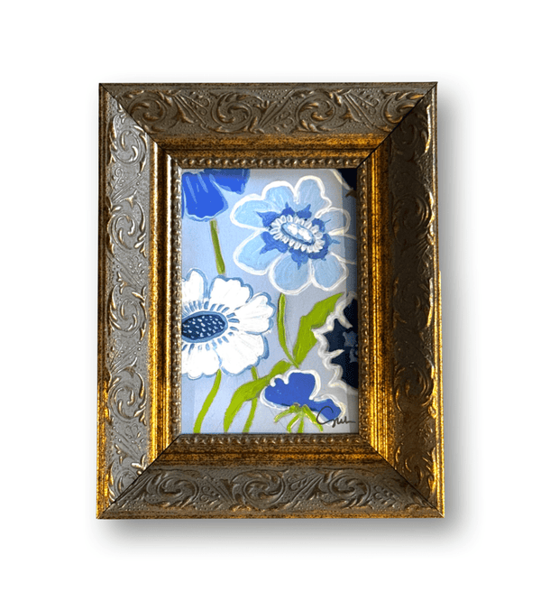 Floral Soirée No. 2 | 7" x 6" | Framed - Liza Pruitt
