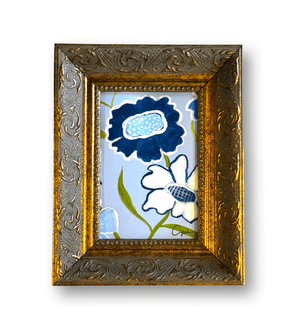 Floral Soirée No. 3 | 7" x 6" | Framed - Liza Pruitt