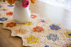 Flower Table Runner, Multicolor Raffia Tabletop - Liza Pruitt