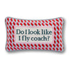 Fly Coach Needlepoint Pillow - Liza Pruitt