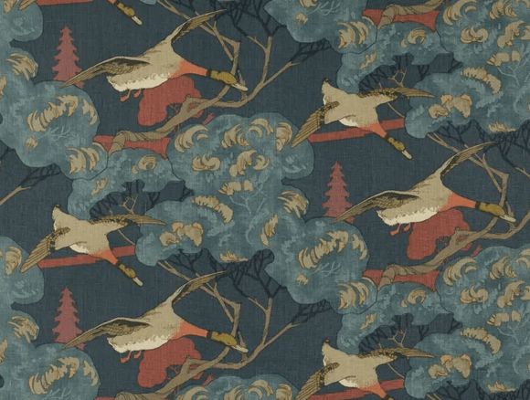 Flying Ducks Bed Footer - Liza Pruitt