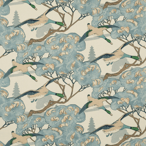 Flying Ducks Bed Footer - Liza Pruitt