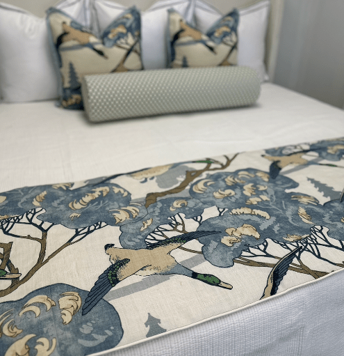 Flying Ducks Bed Footer - Liza Pruitt