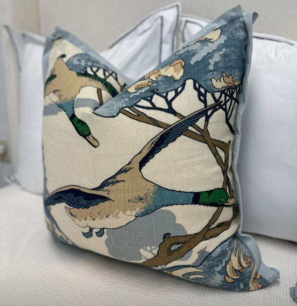Flying Ducks in Blue by Mulberry Home - Liza Pruitt