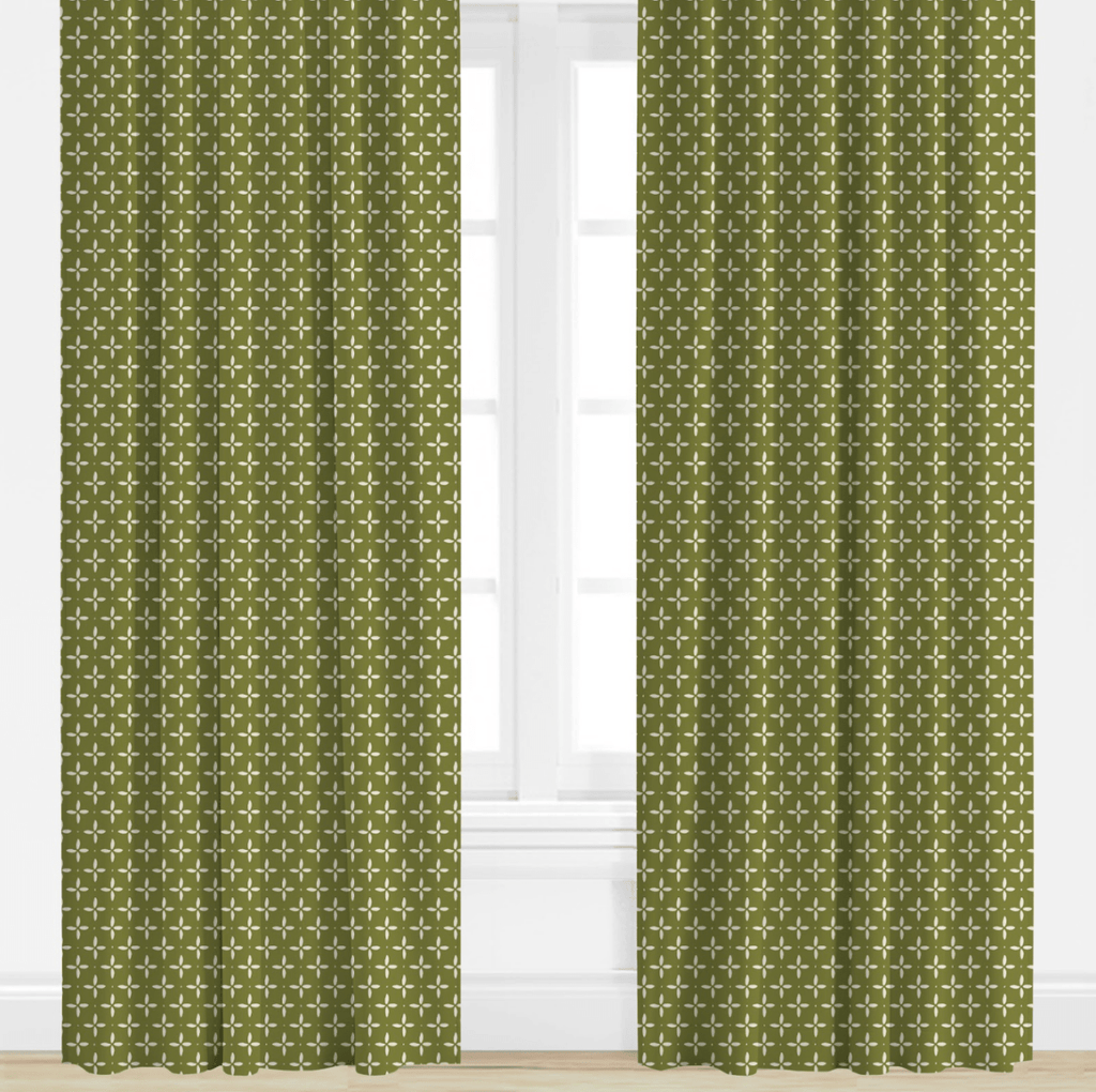 Folly Reverse in Olive Drapery Panel - Liza Pruitt