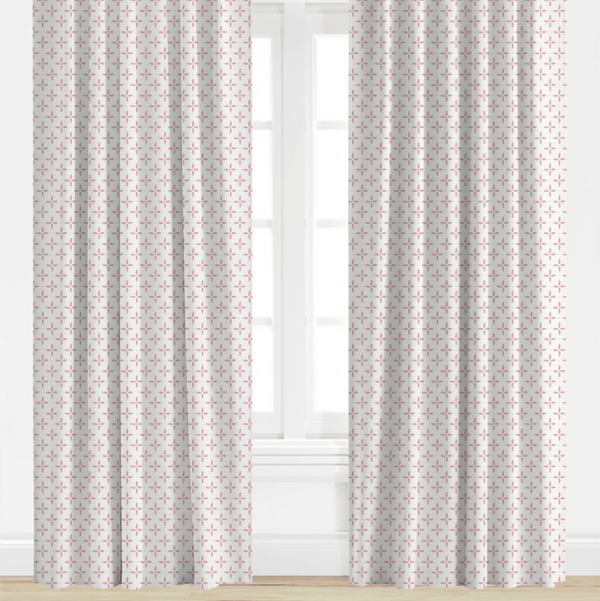 Folly Star in Sunset Pink Drapery Panel - Liza Pruitt