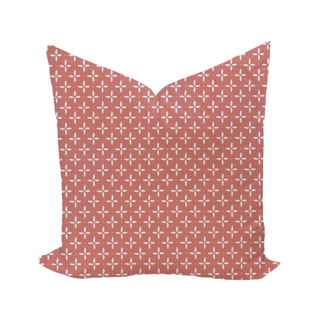 Folly Star Reverse Pillow Cover in Coral - Liza Pruitt
