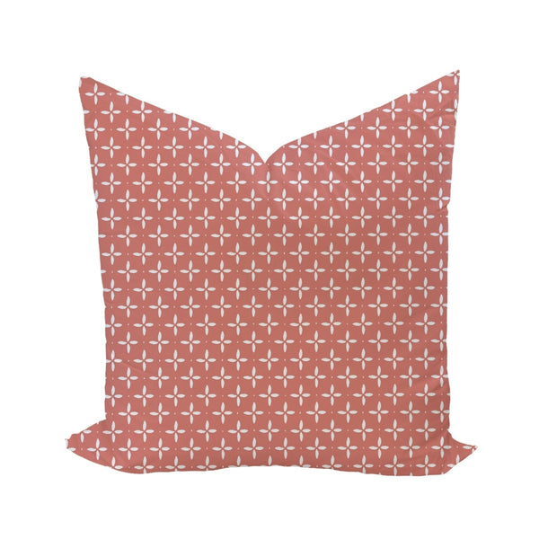 Folly Star Reverse Pillow Cover in Coral - Liza Pruitt