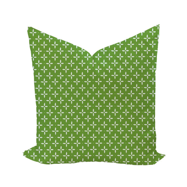 Folly Star Reverse Pillow Cover in Moss - Liza Pruitt